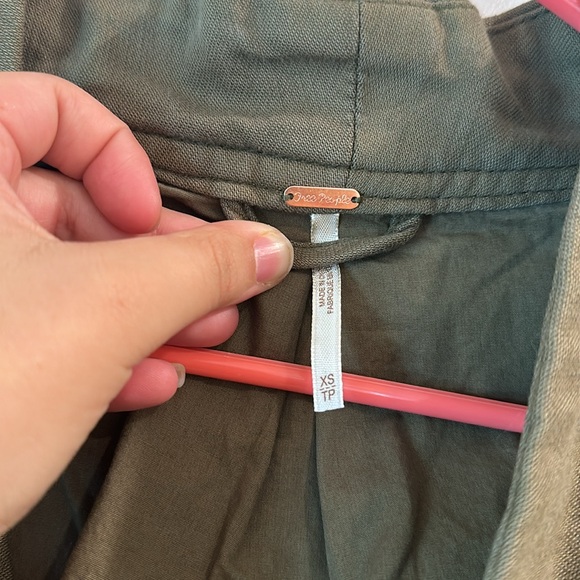 NWT Free People Oversized Olive Utility Jacket retail 148 - Picture 6 of 10